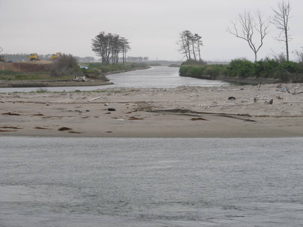 名取川左岸　貞山堀