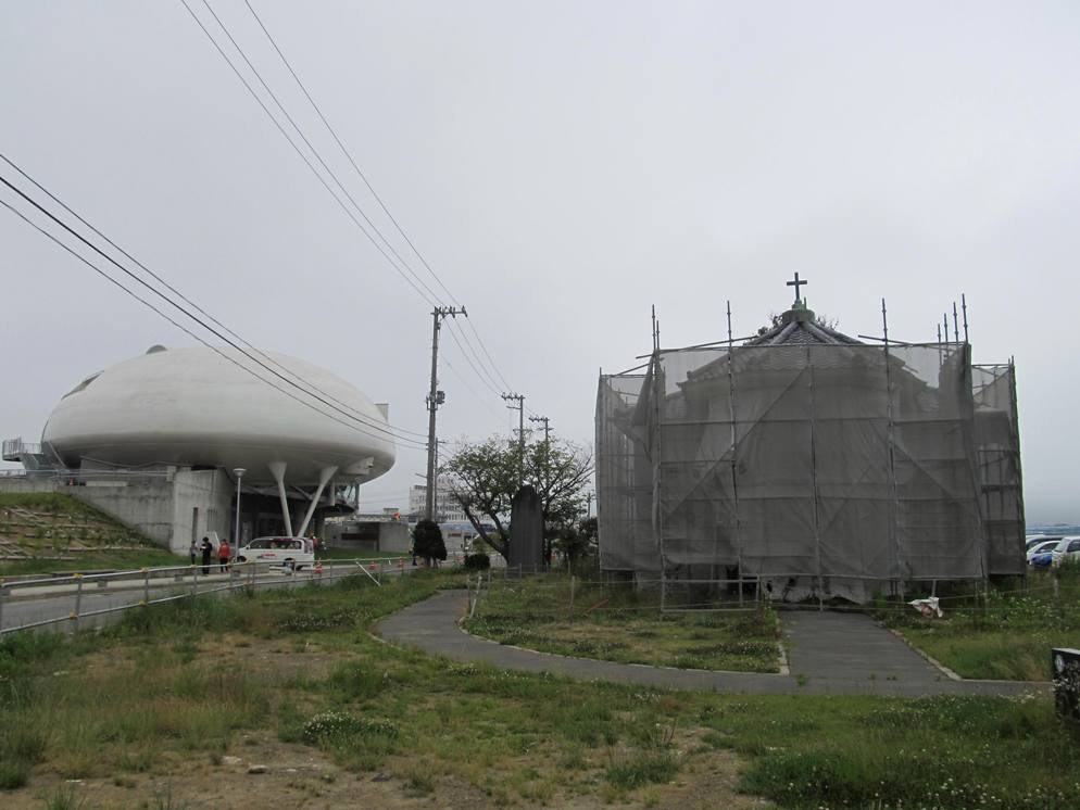 石の森漫画館と石巻ハリストス正教会