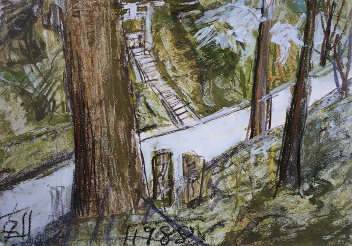 須田剋太『二つの関のあと(Ｂ)』