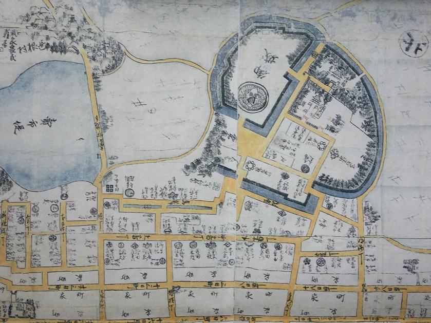 『文久改正八戸御城下略図』の一部拡大