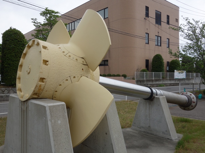 旧親松排水機場　排水ポンプ羽根車軸