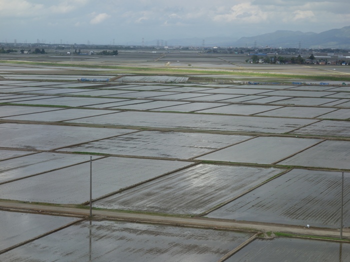水の駅ビュー福島潟から田園風景