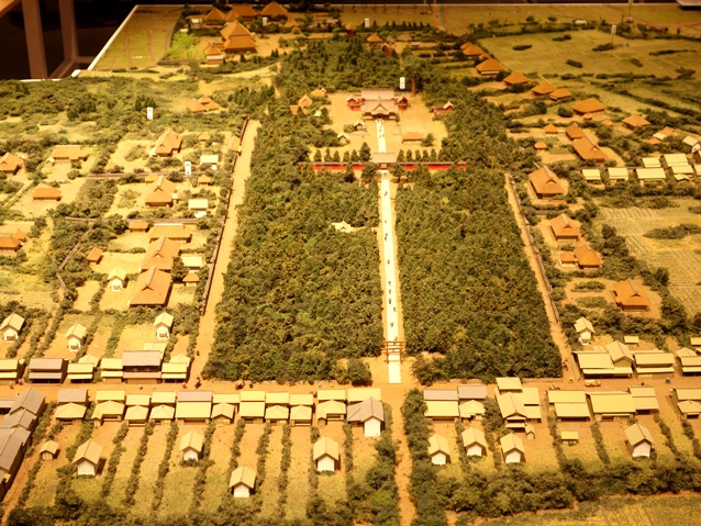 武蔵国府付近の街並みの模型