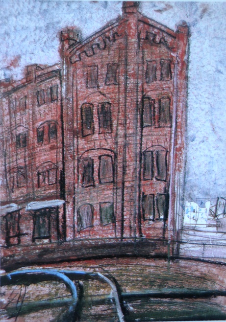 須田剋太『横浜(Ａ)』