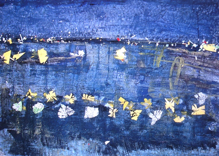 須田剋太『横浜(Ｂ)』