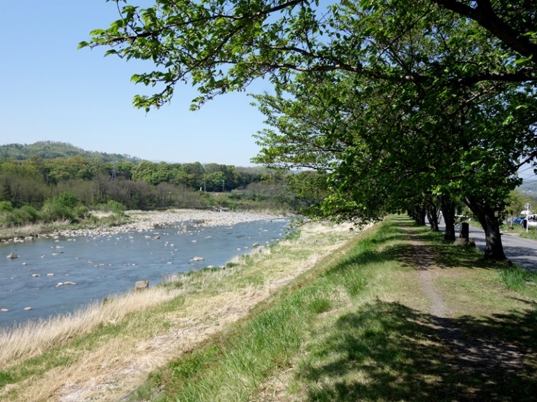 千曲川　海野宿の近く
