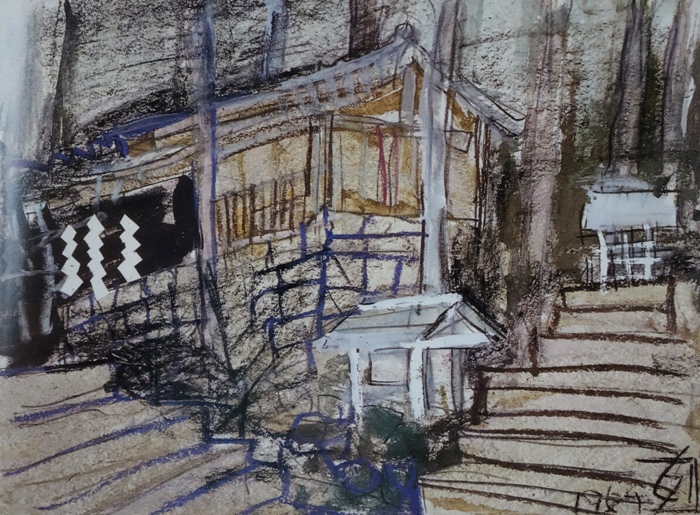  須田剋太『水尾の村』