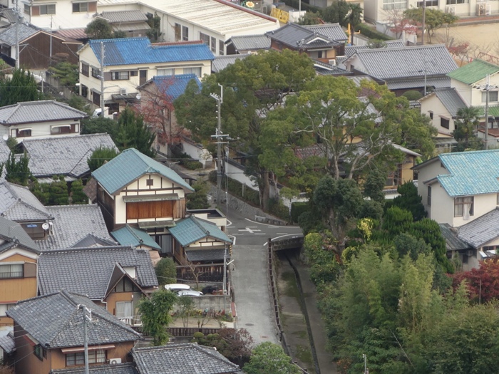 赤とんぼ荘から龍野旧市街　拡大