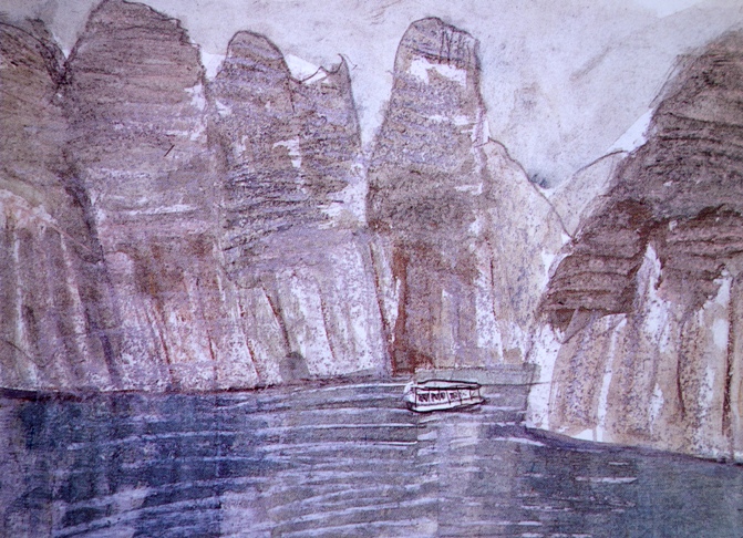 須田剋太『瀞八丁』