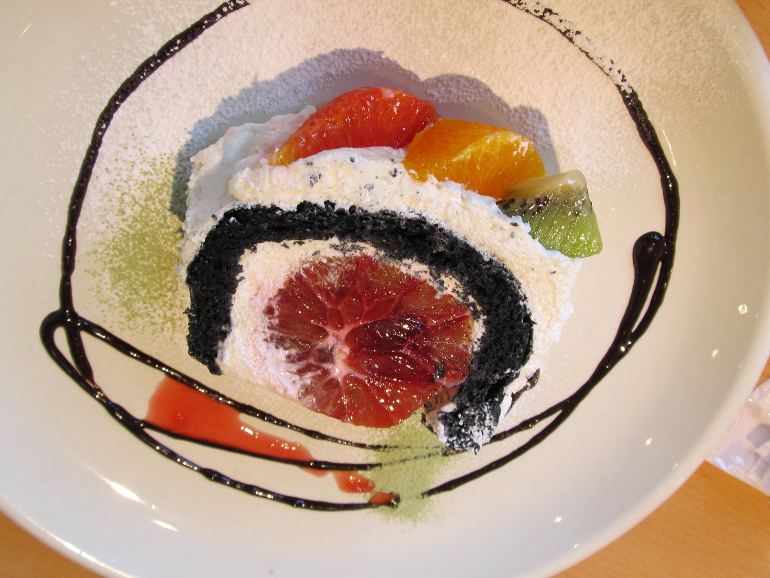 トラットリア・アンコーラのブラッド・オレンジのケーキ