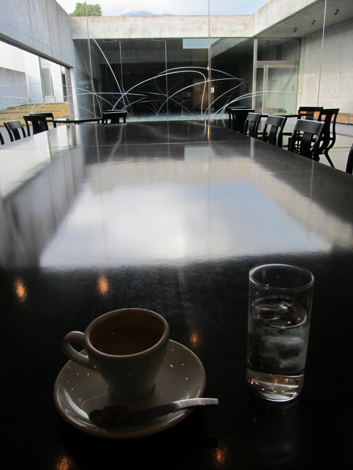 奈義町現代美術館のカフェ