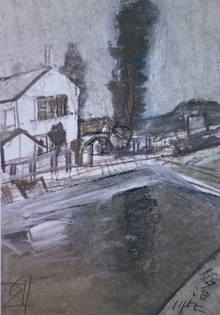 須田剋太『多治比川』