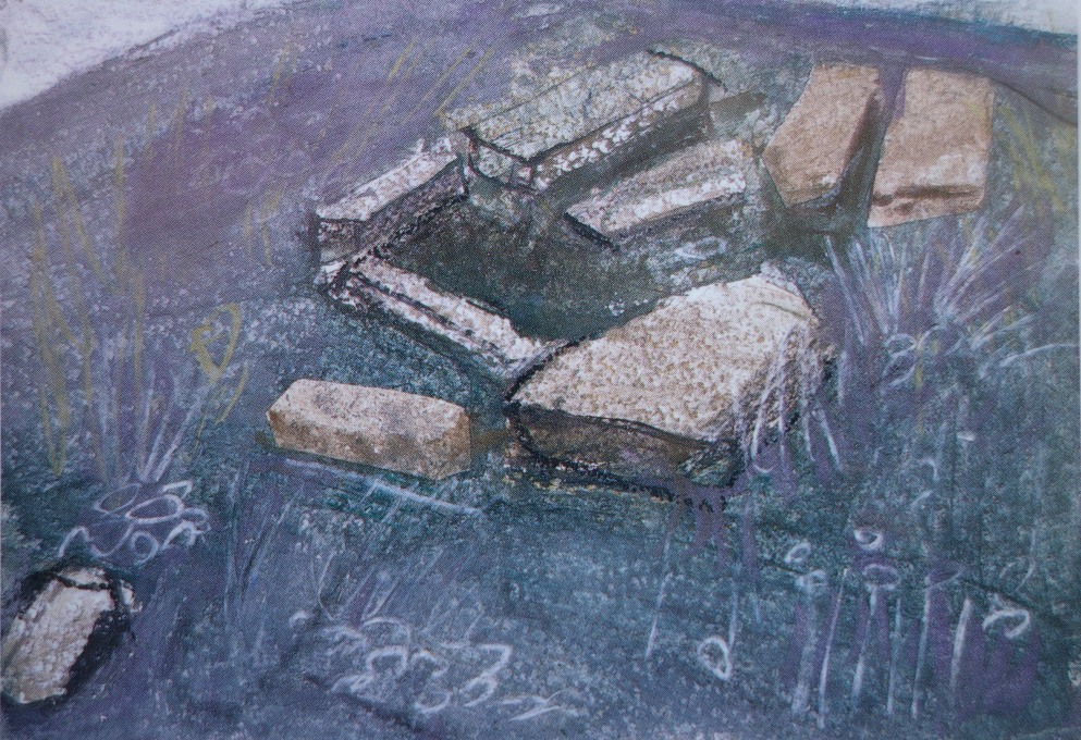 須田剋太『岩脇古墳』