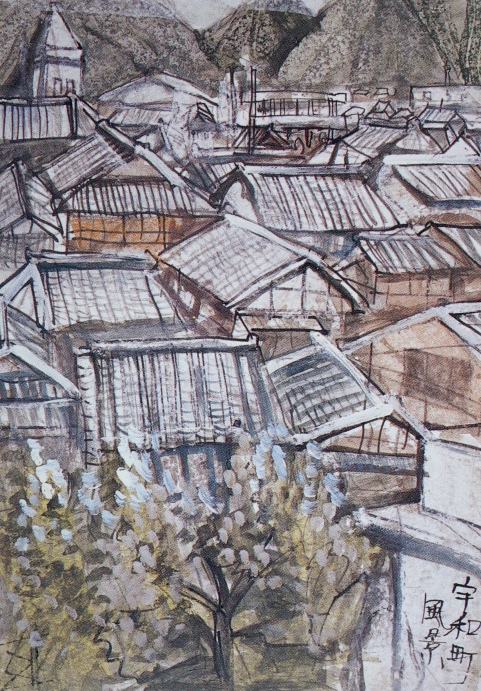須田剋太『宇和町風景』