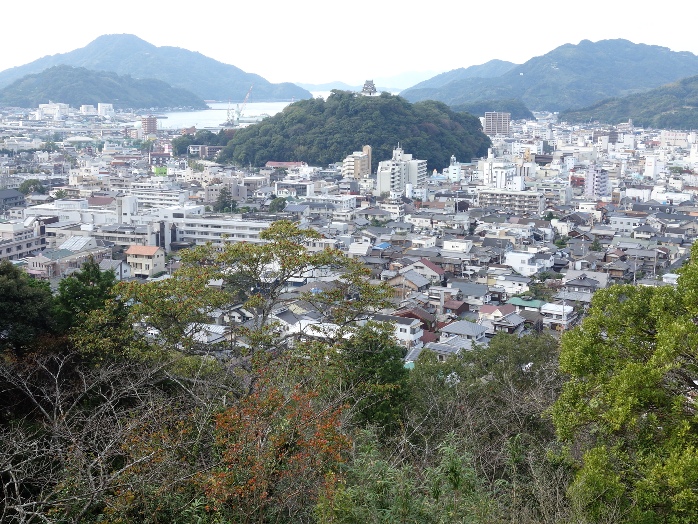 愛宕山から宇和島市