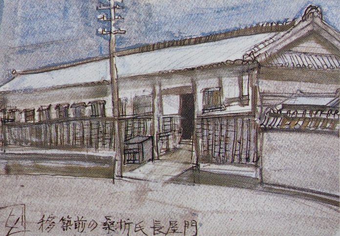 須田剋太『移築前の桑折氏長屋門』