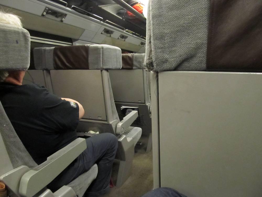 ユーロスターの車内