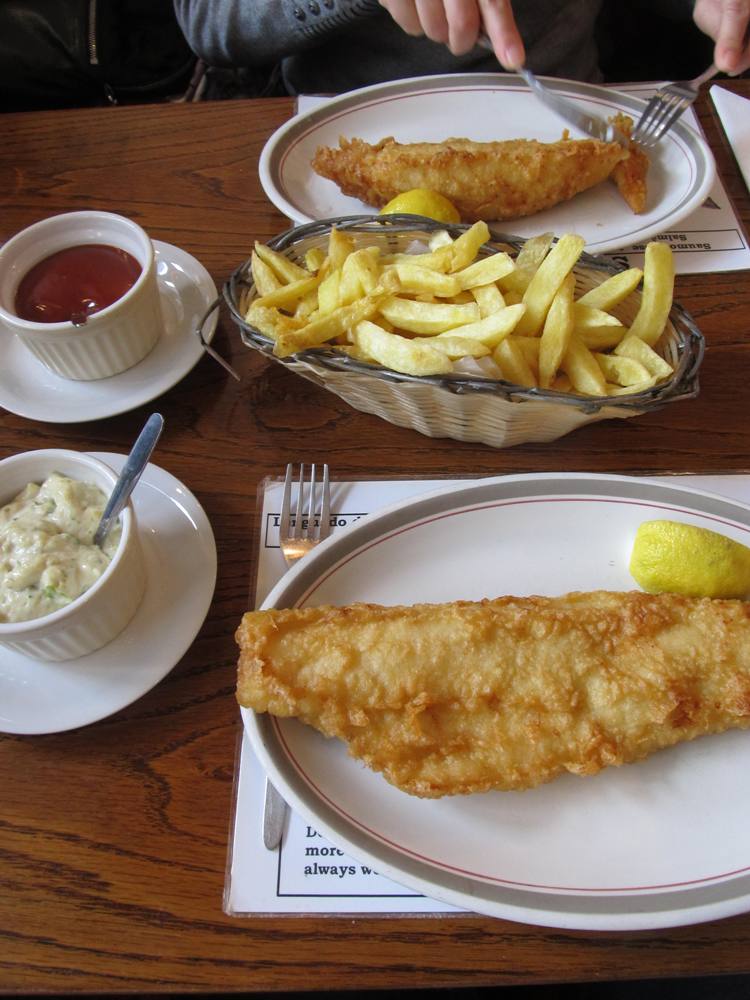 THE NORTH SEA FISH RESTAURANTのフィッシュ＆チップス