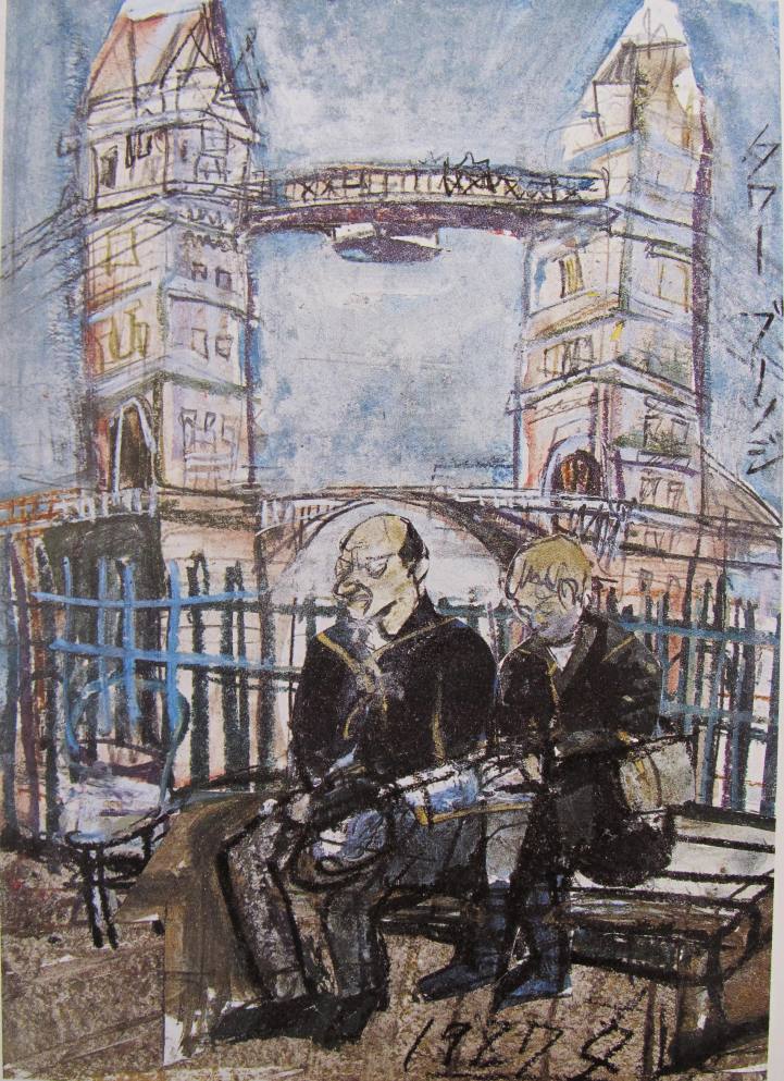 須田剋太『タワーブリッジ』