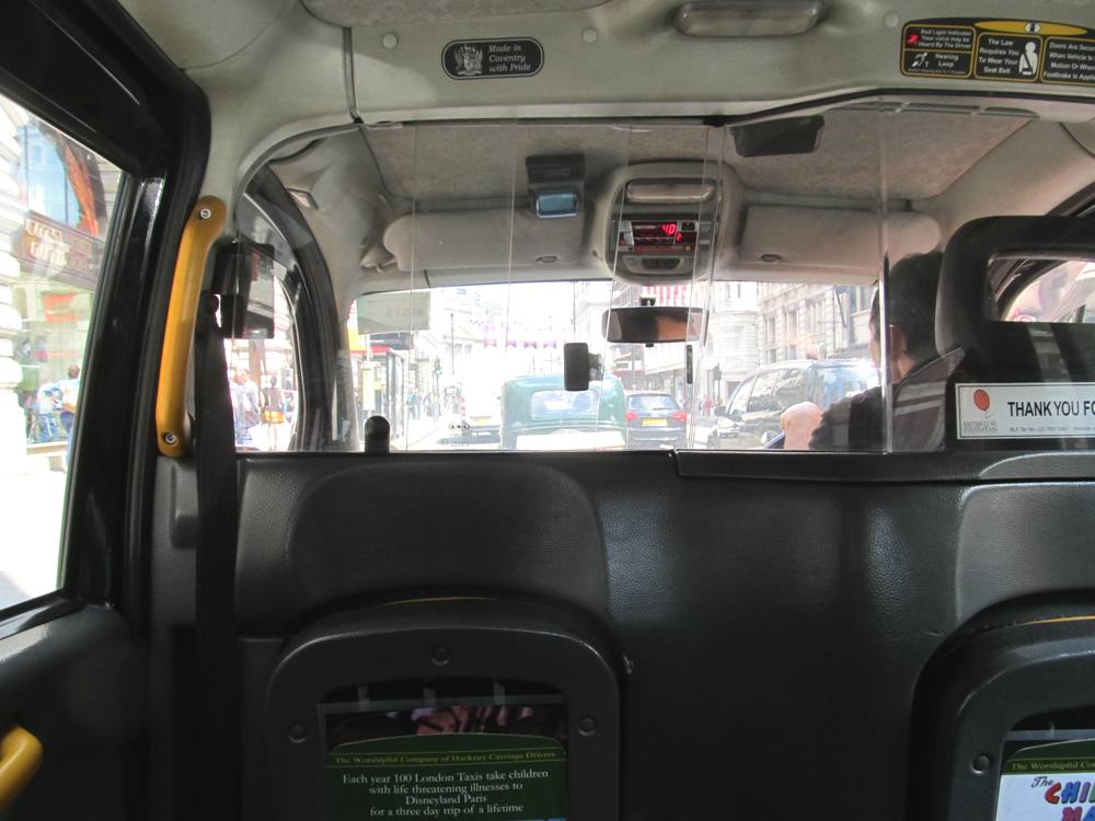 ロンドンのタクシー